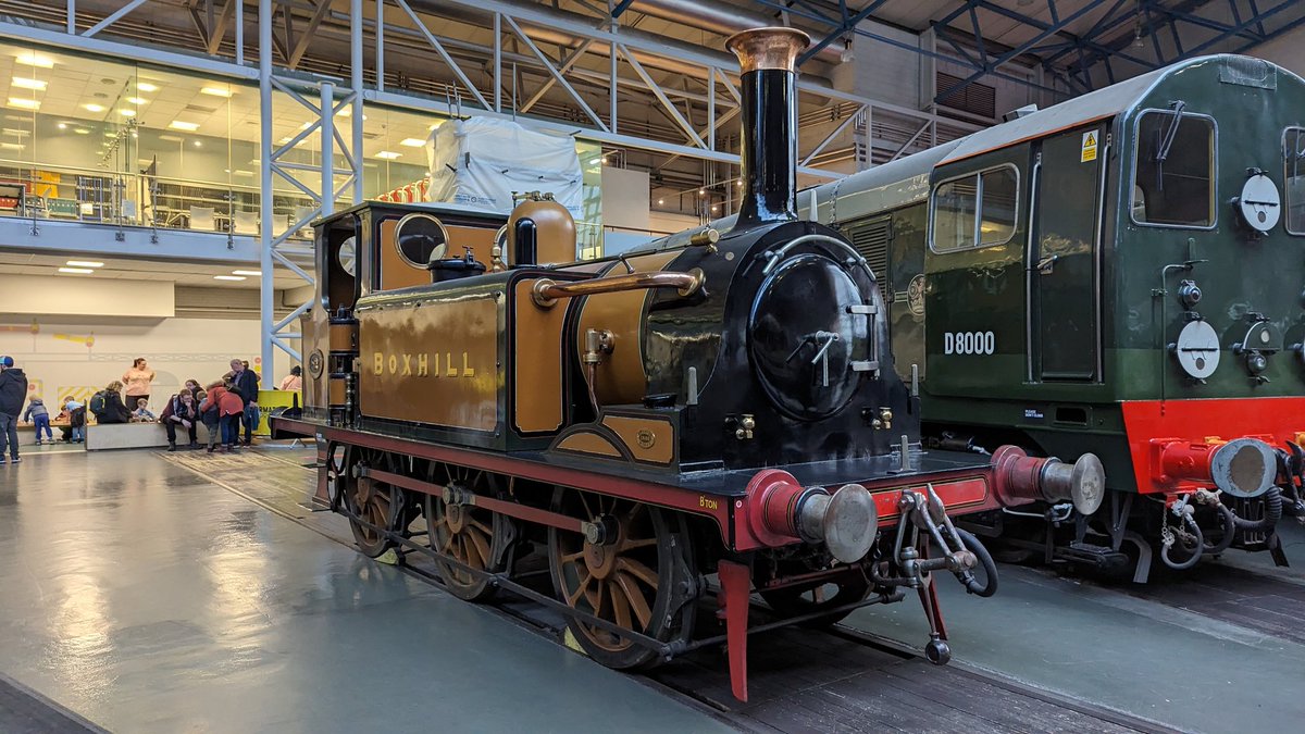 TheModsterX's tweet image. Went to the NRM. Saw some trains.