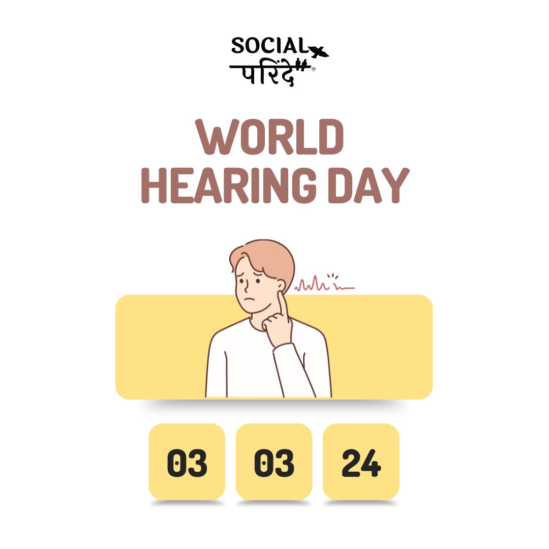 ‘Listen up! It's World Hearing Day—
A reminder to protect and cherish the gift of sound.’👂🏼🥰

#WorldHearingDay #HearingHealth #ProtectYourEars #SoundAwareness #QualityHearingCare #ListenUp
#socialparindeedigitalmarketingagency