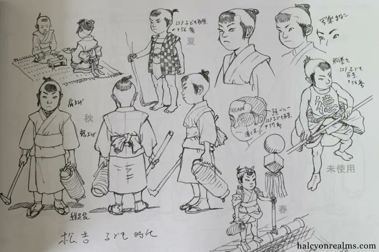 Character designs by Katsuhiro Otomo for Hi No Youjin (火要鎮), one of the shorts from the animated omnibus film Short Peace (2013) , based on his 1995 manga of the same name - https://t.co/Fa84XSJVRk 