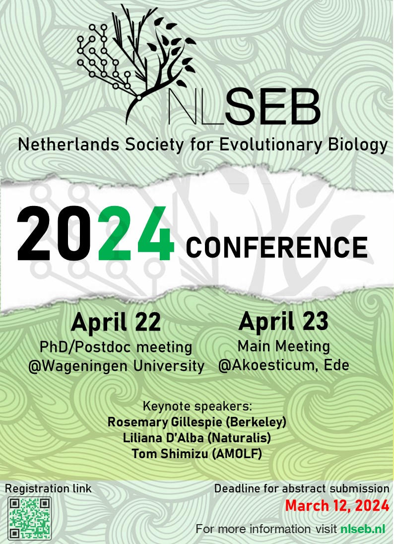 There is still time to register and submit your abstract for the NLSEB 2024 meeting. We have extended the deadline for abstract submission to Tuesday March 12! Register and upload your abstracts here: tinyurl.com/58k4a3cx