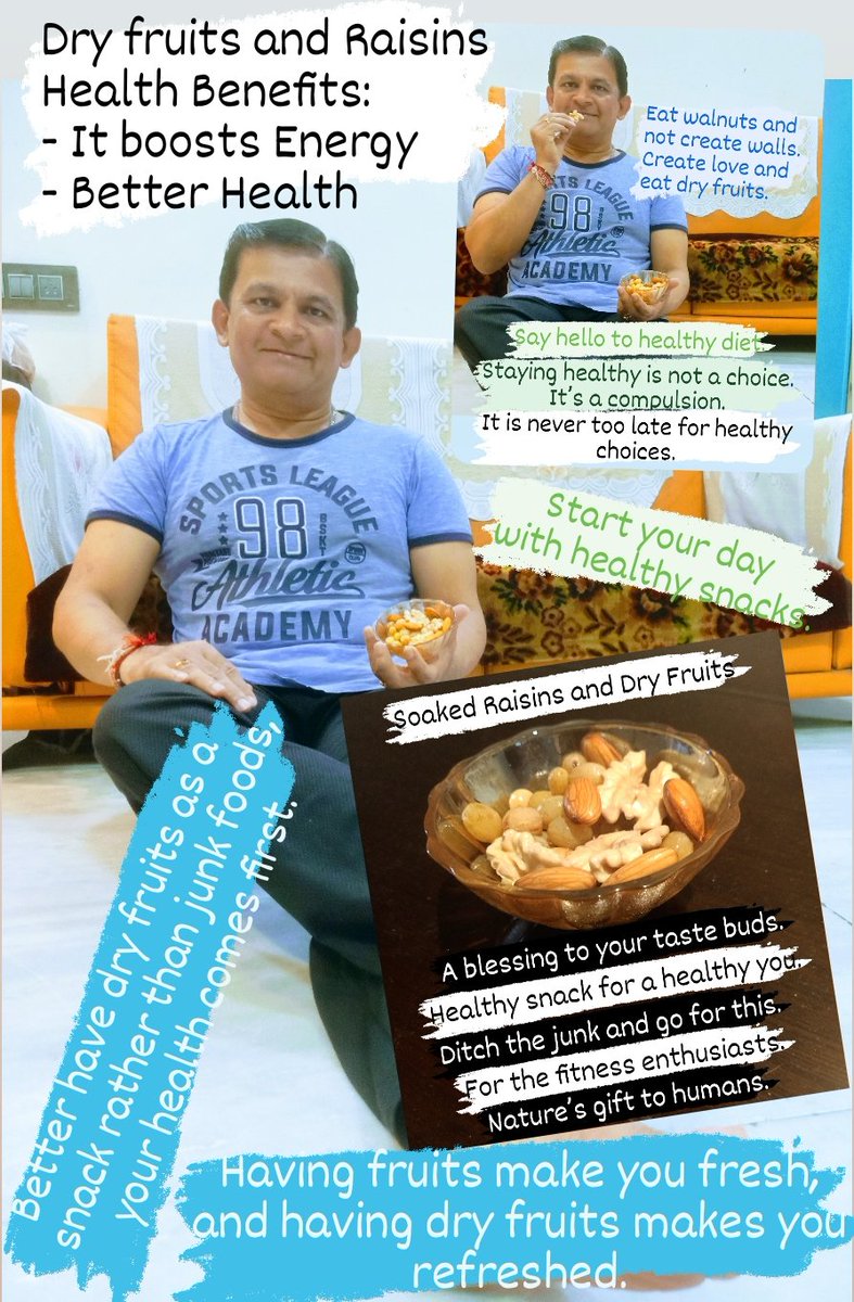 Dry fruits and Raisins

Health Benefits:
- It boosts Energy
- Better Health

41st Challenge on - 3rd Mar 2024
<a href="/larsentoubro/">Larsen & Toubro</a>
<a href="/GOQii/">GOQii</a>
<a href="/GOQiiLife/">GOQii</a>
#GOQiiCorporateChallenge