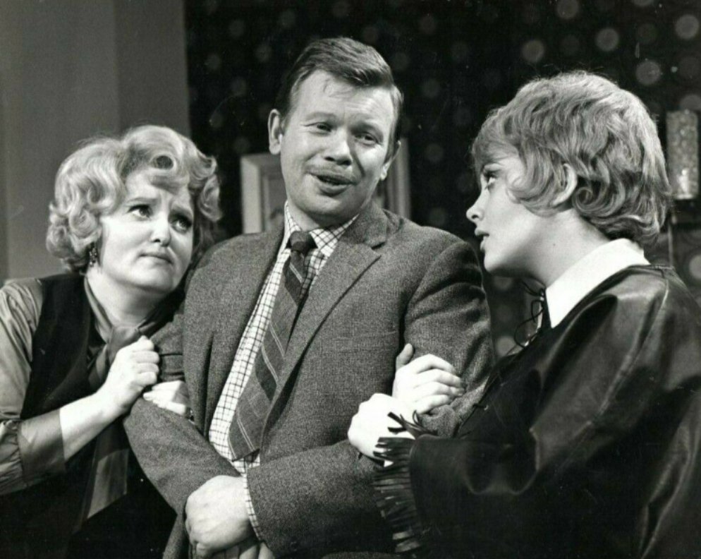 Patsy Rowlands, Ronald Lacey and Paula Wilcox in Kate - The Love of Two Women (3rd March 1970).