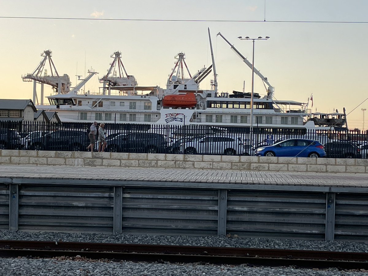 Ship spotting in @WestAustralia #Fremantle for, well myself really. Hello @ambassadorcruis #Ambience and the little ‘un hiding away is @CoralExpedition #CoralAdventurer #cruise