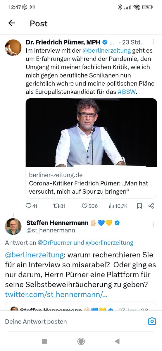 Mausebaer17's tweet image. Falls noch irgendwer mit dem Gedanken spielt, BSW zu wählen: Pürner ist Europakandidat. Ja, der #Pürner.