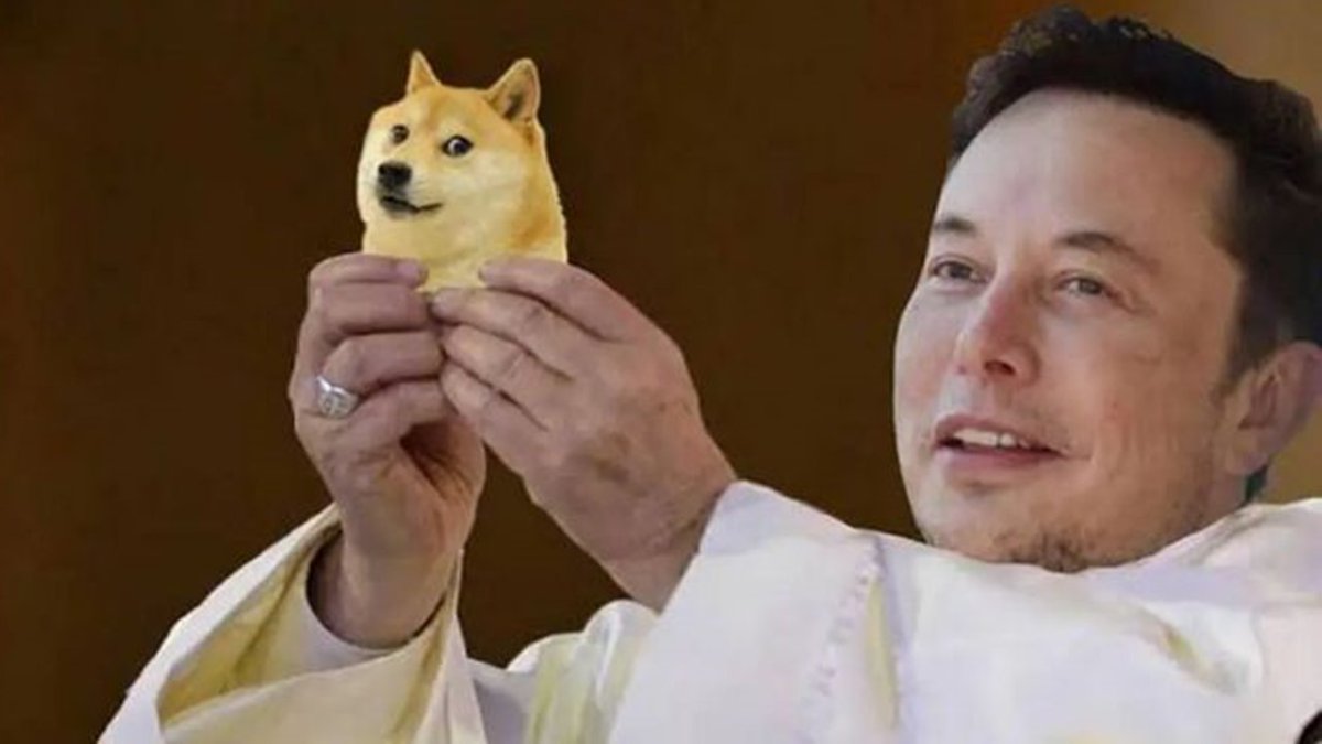 dogecoin_zh's tweet photo. 狗狗幣福音 第一章
1. 你早晚要買狗狗幣的，為什麼不要現在買？
2. 狗狗幣是你們的方舟，信者必得救。
3. 伊隆馬斯克 看見這許多迷惘的人，便買下推特，告訴他們，你們當支付，信仰狗狗幣。
4. 伊隆馬斯克，願你的腦機介面結合狗狗幣支付降臨，願你的狗狗幣在這世上支付時，如同呼吸般自然。
5. 神愛世人，甚至將他的狗狗幣賜給眾人，叫一切信他的，不致崩跌，反得飆漲。