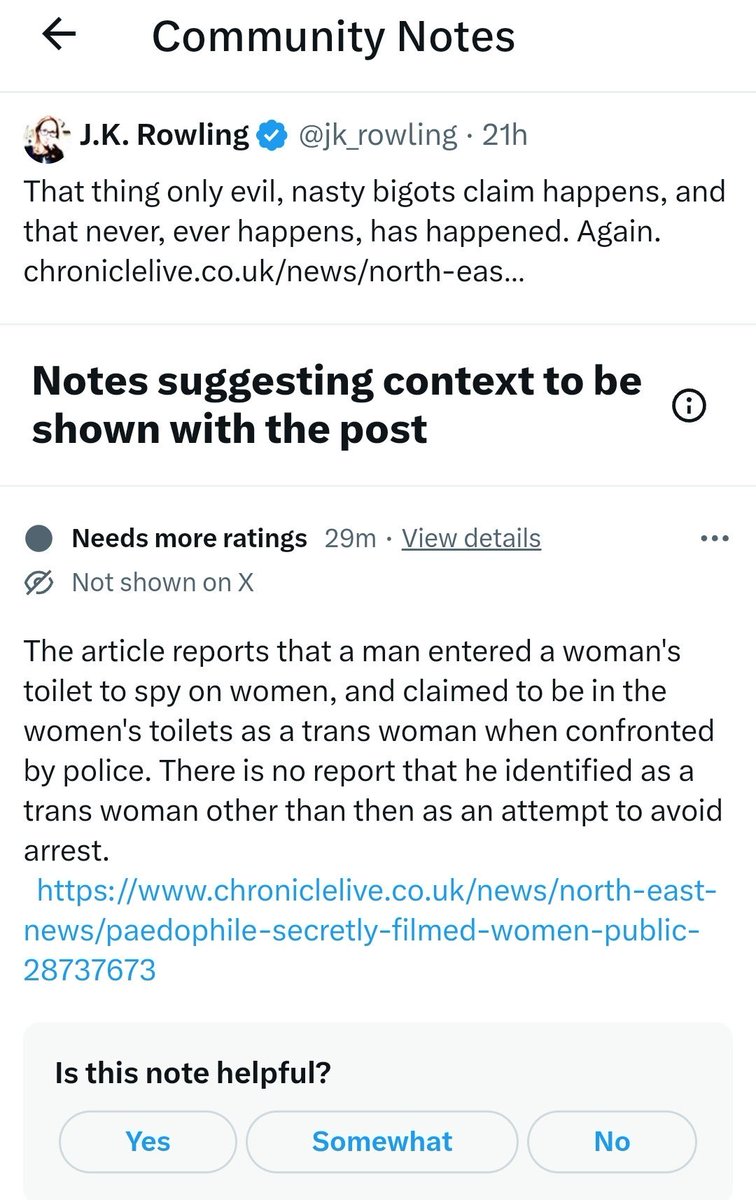 For years now, women have been saying that self-ID will be exploited by predators and we’ve been told ‘no predator would bother to pretend to be a woman.’ Yet here we are - again. This paedophile didn’t receive the leniency he hoped for because he claimed to be a woman, but…