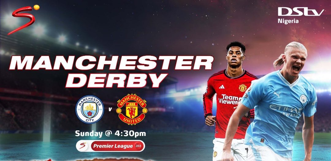Sawadinho1's tweet image. @premierleague @ManCity v @ManUtd - 4:30pm

Don&apos;t miss #PidginCommentary on the @SuperSportTV for the #ManchesterDerby 

@DStvNg