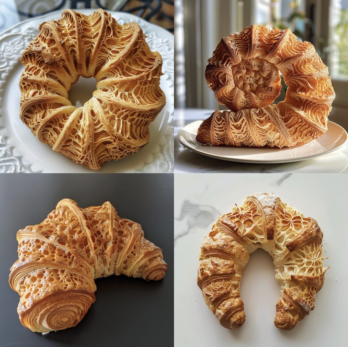 Croissant that looks like a Mandelbrot Set