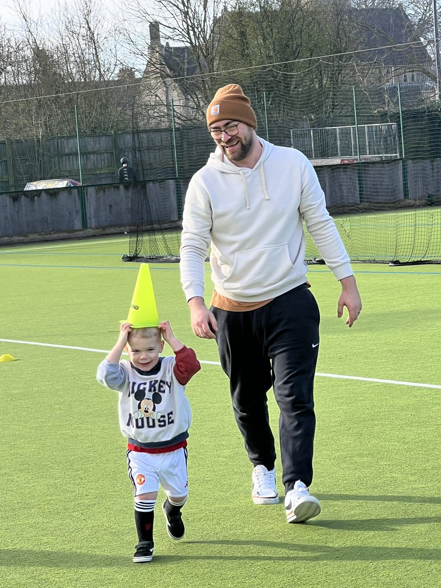 Little man’s first football session