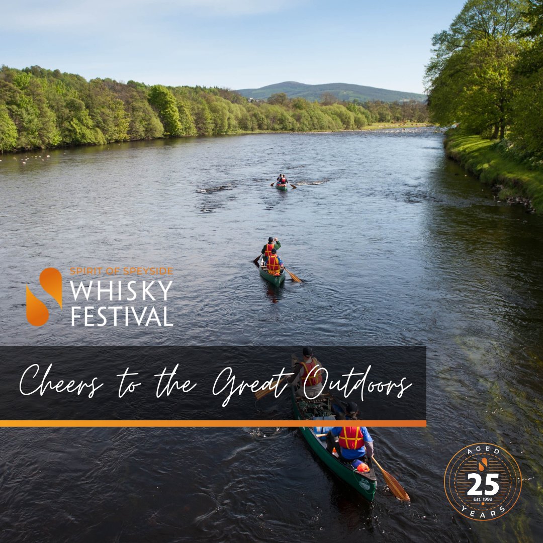 Take in the beauty of the landscapes as you enjoy some of the world's finest drams! From delightful BBQs to paddleboarding down the Spey, serene walks, gentle hikes and off-road adventuring... dive deep into the heart of Speyside at #Dram24! ow.ly/ay2x50QJsCS #soswf #sos25