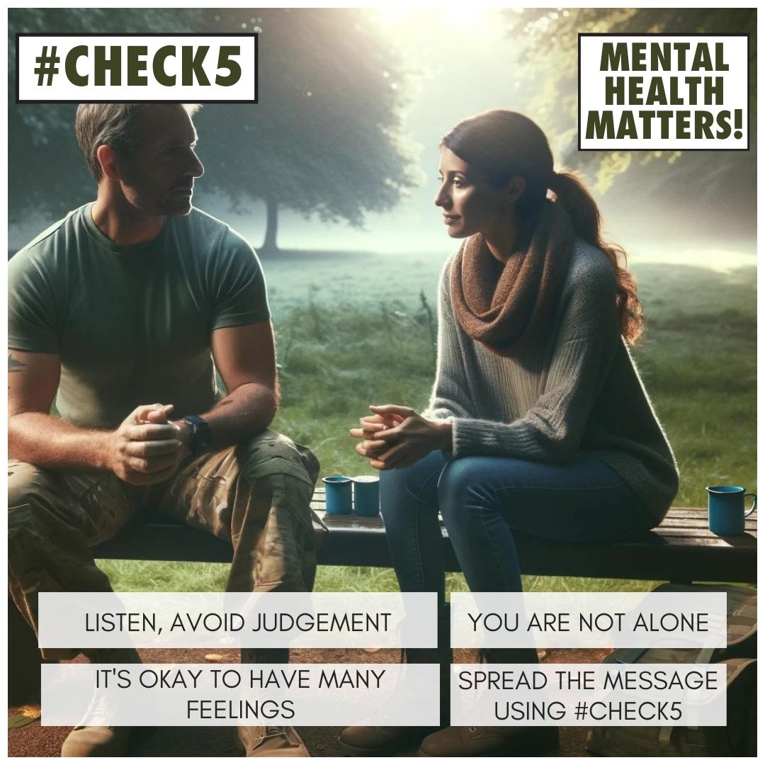 Female armed forces personnel are more likely to report issues with their #MentalHealth than males, but that doesn’t mean men aren’t affected. If you are worried about a friend, family member or comrade, pick up the phone and have a conversation.