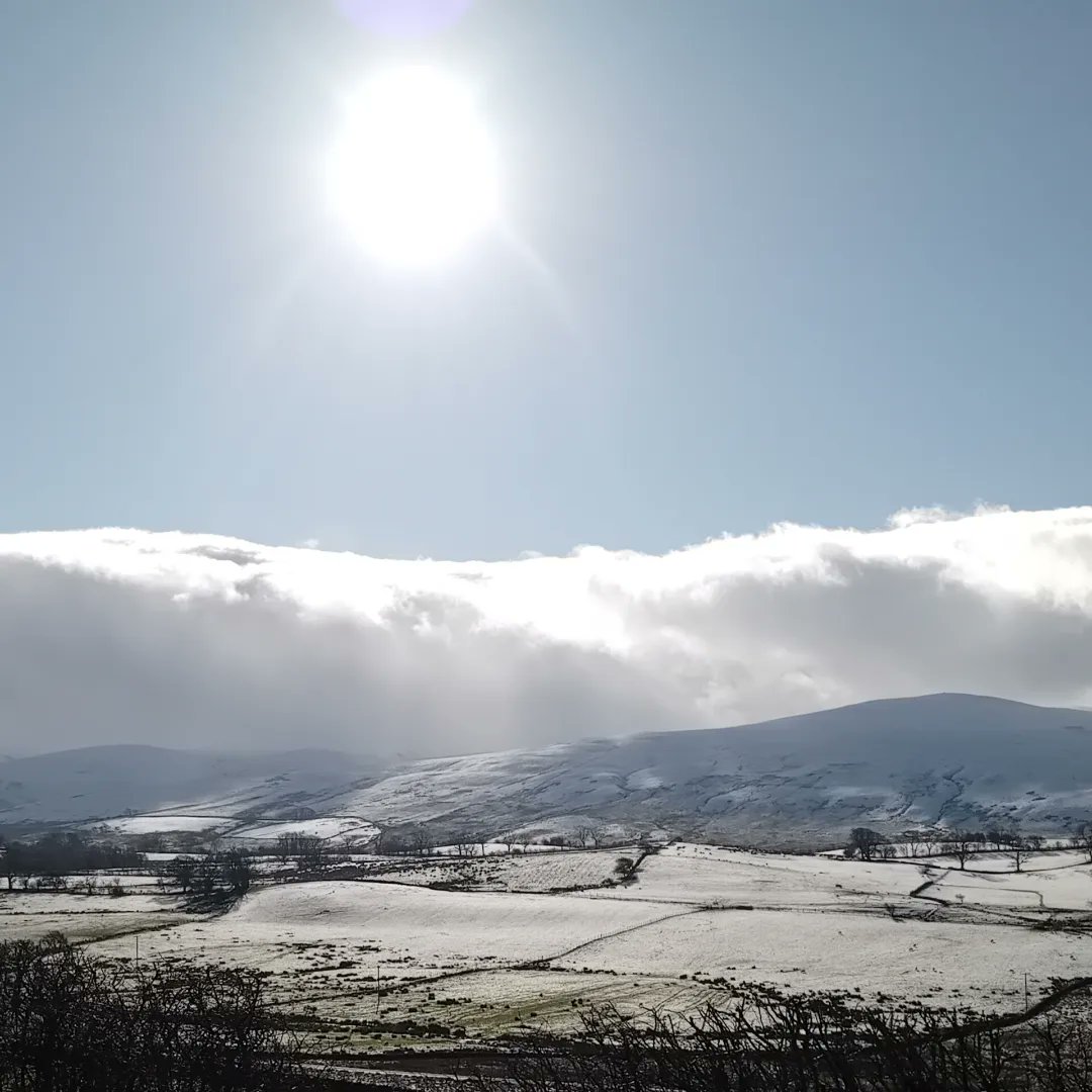The snow graces the fells and makes them even more beautiful. #Caldbeck #fells #notjustlakes #Cumbria