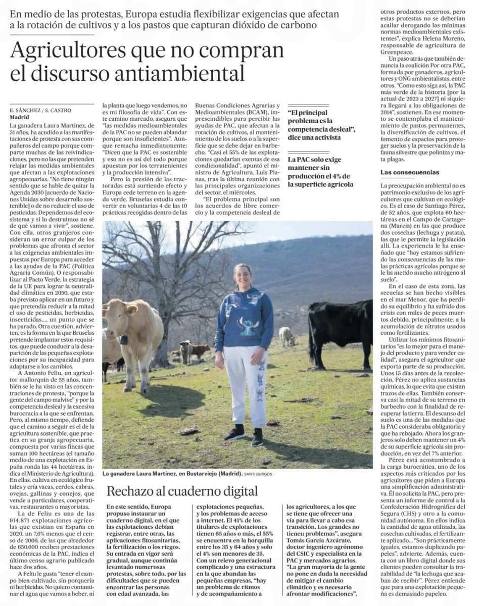 "Dependemos del ecosistema y si lo destruimos no sé de qué vamos a vivir”, elpais.com/clima-y-medio-…