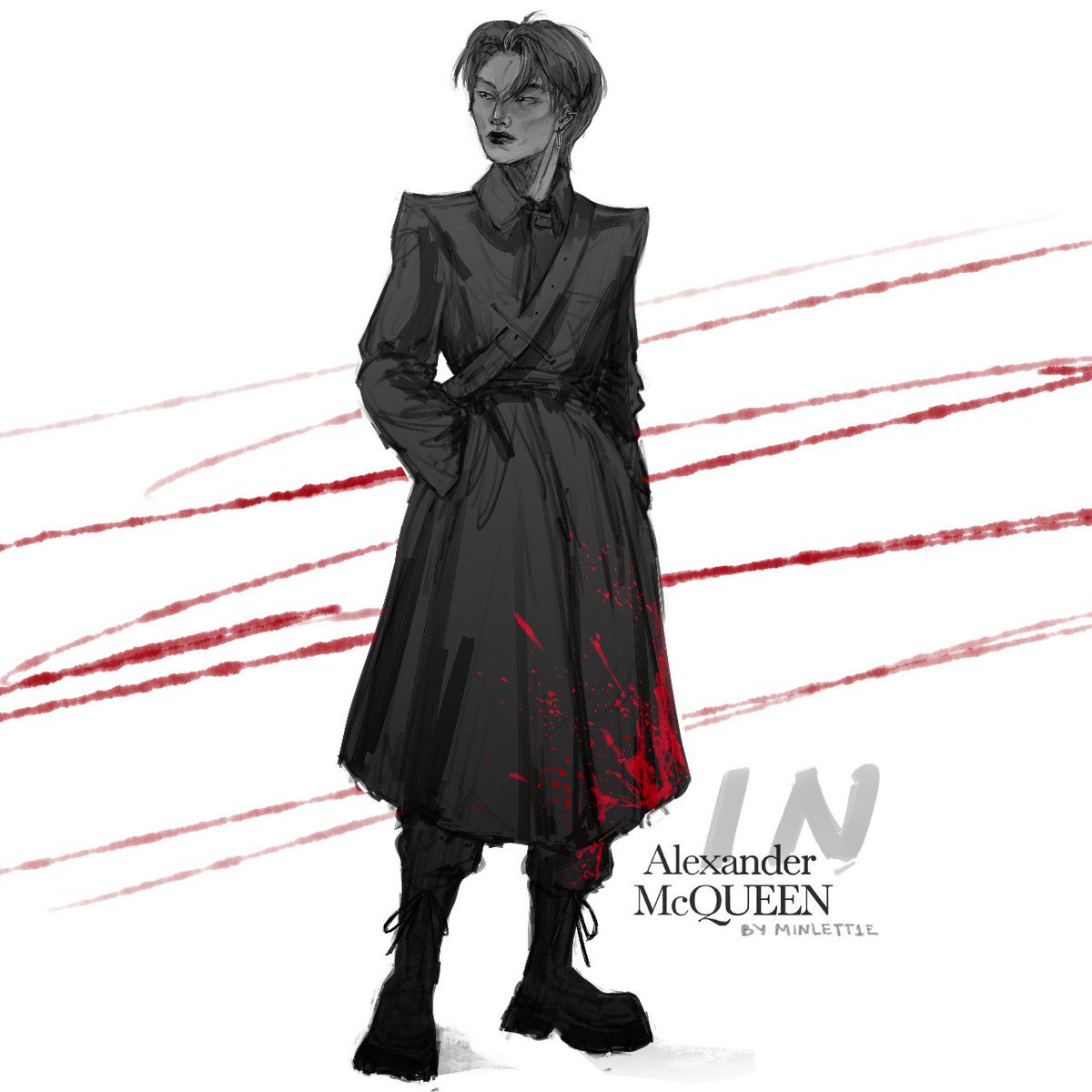#straykidsfanart #I_N 
I.N AT MCQUEEN PFW24
#I_NxMcQueenAW24
#I_NxALEXANDERMCQUEEN
#McQueenAW24