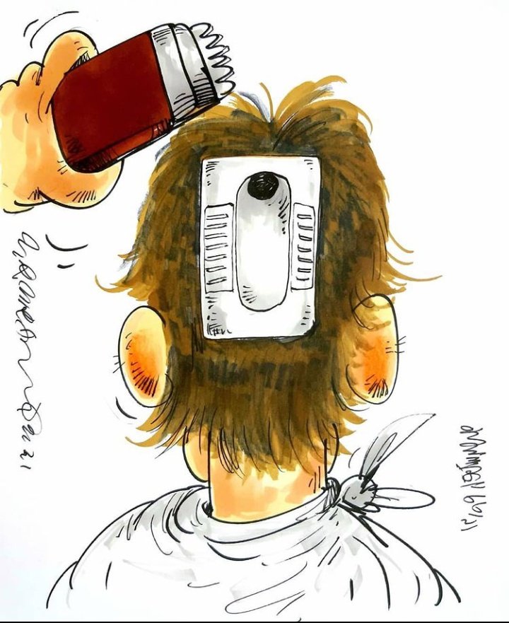 یکی ام به نعل بزنیم دیگه : 
آرایشگرای عزیز ، این شب عیدی چندتا مشتری کمتر بزن ولی نگاه ابزاری به سر مردم نداشته باش 🫂🙏