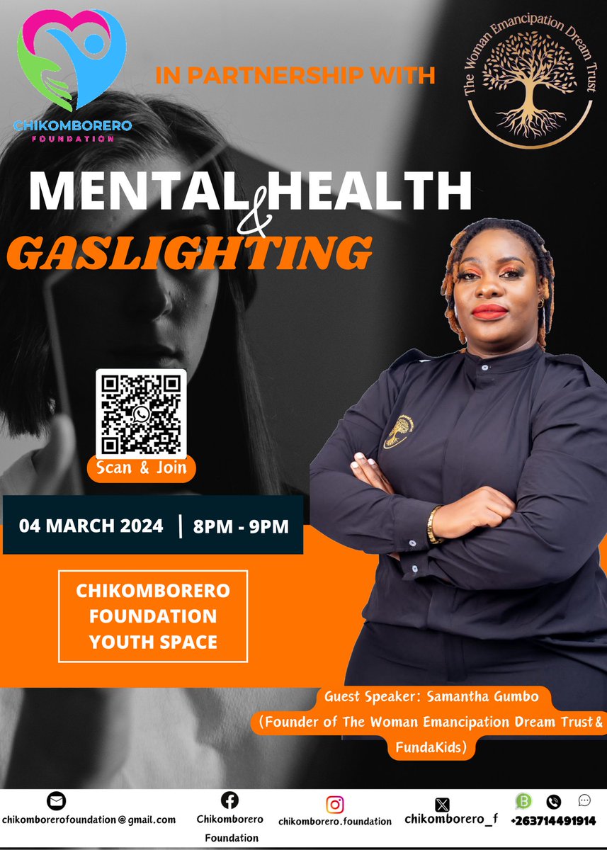 Gaslighting is a form of emotional abuse that can have painful effects on an individual's mental health. It also makes individuals question their own existence and low self-esteem, Let's talk about gaslighting and its effect on mental health tomorrow. Join the discussion !!!