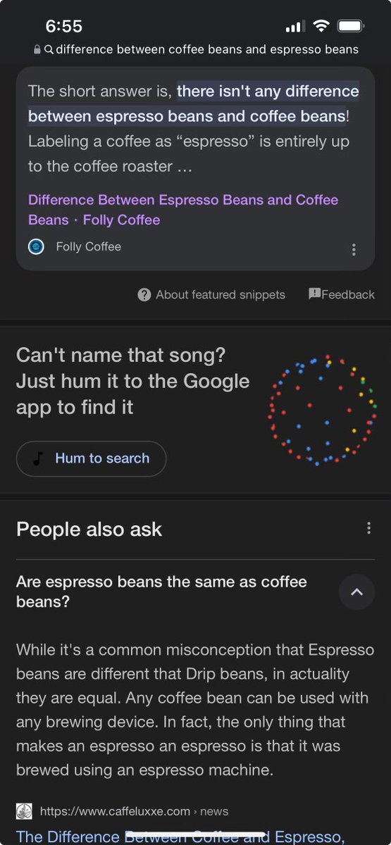 “Hum a song to Google” being promoted in Search — has nothing to do with the core search query.  <a href="/rustybrick/">Barry Schwartz</a>