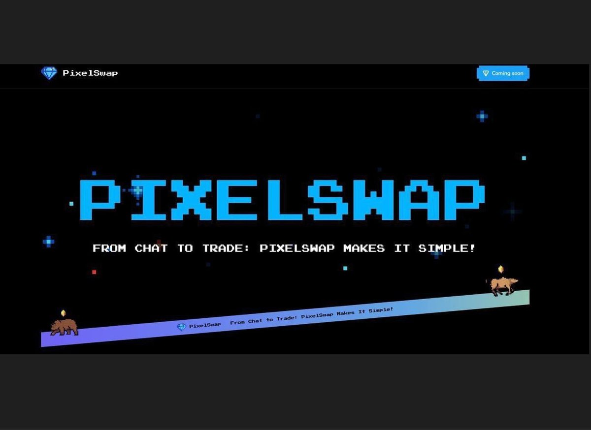 +6$ or +20$ from #PixelSwap ✔️
Now PixelSwap launched a contest for 1000 random and 1000 referrals, random at 6$ and refs at 20$.Instructions in my telegram)))