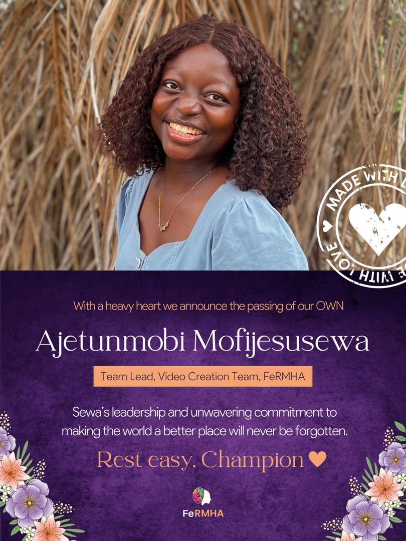 In the quiet embrace of our memories, we gather to honor and cherish the life of our beloved friend, sister, and colleague, Ajetunmobi Mofijesusewa.