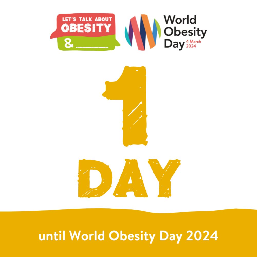 Tommorow as we celebrate the #WorldObesityDay we advocate for the individual needs and address societal norms and structural barriers which will lead to more sustainable solutions in combating obesity on a global scale.
Stay tuned at worldobesityday.org
#WOD2024