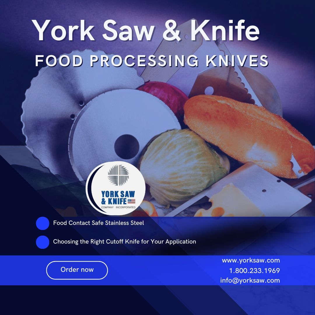 yorksaw's tweet photo. Discover York Saw's range of custom meat and food processing knives, trusted by top food processing plants and OEMS across North America and around the world. Upgrade your operations with York Saw today!  https://t.co/mLMpNm6Cuz  #YSK #FoodProcessing #MachineKnives https://t.co/Zmt4gMqx0T