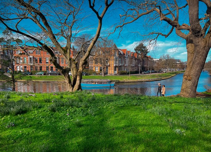 2 pic. Found a little bench in Leiden in their Botanical Garden and pretty much sat there for... maybe