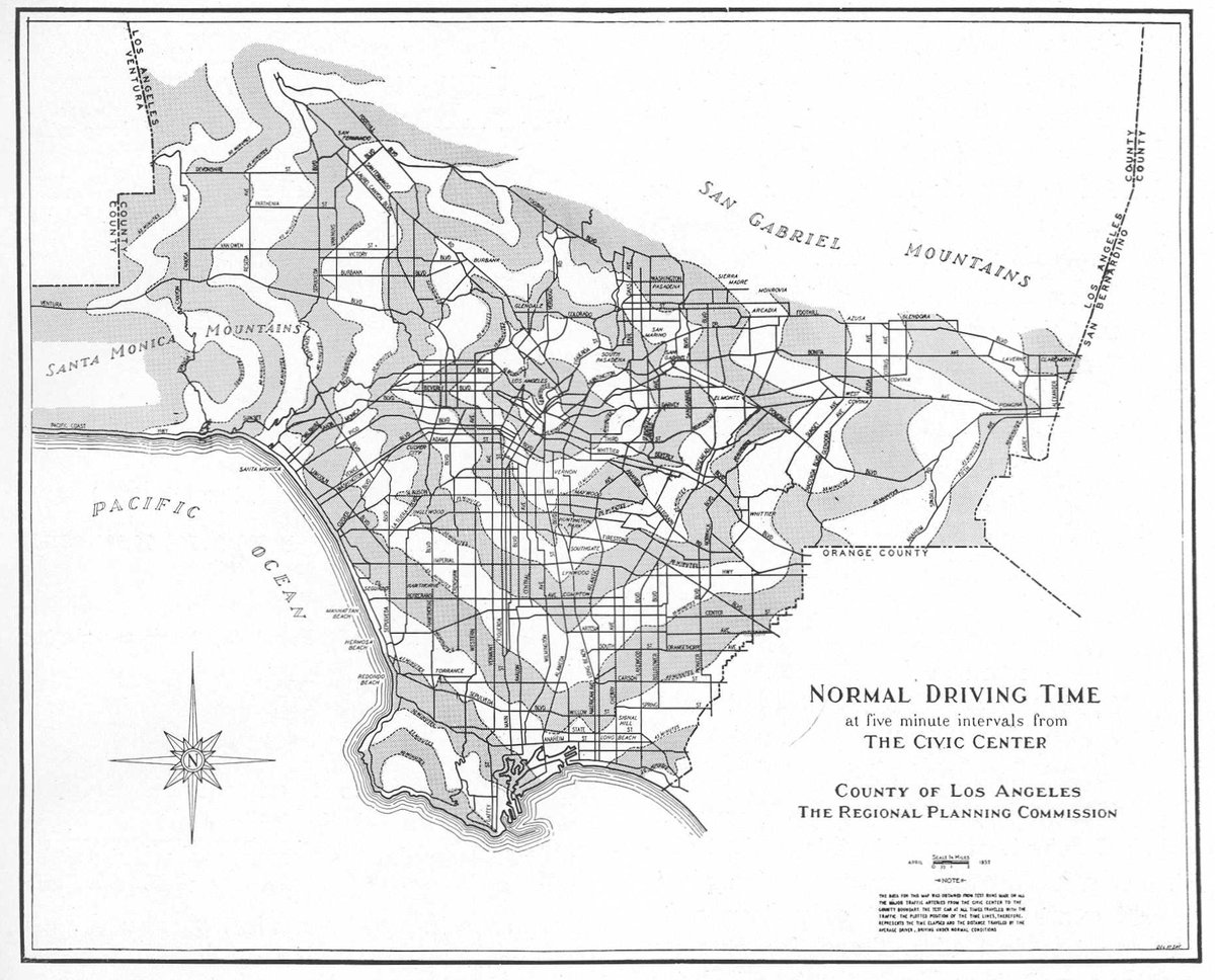 1941 LA drive time map -- this is LA pre-freeway era how @%$#*&! quaint 1941: 35 mins btwn DLTA & SaMo 2024: 🤯 consider transit instead of 🚗 pls! more great pics in Metro Library archives: mtro.la/TBfN50QK0Af