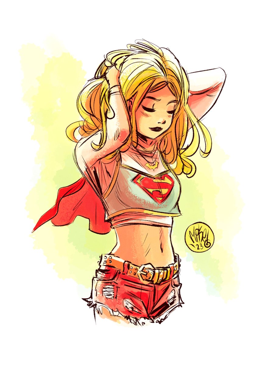 Supergirl sketch ❤️💛🩵