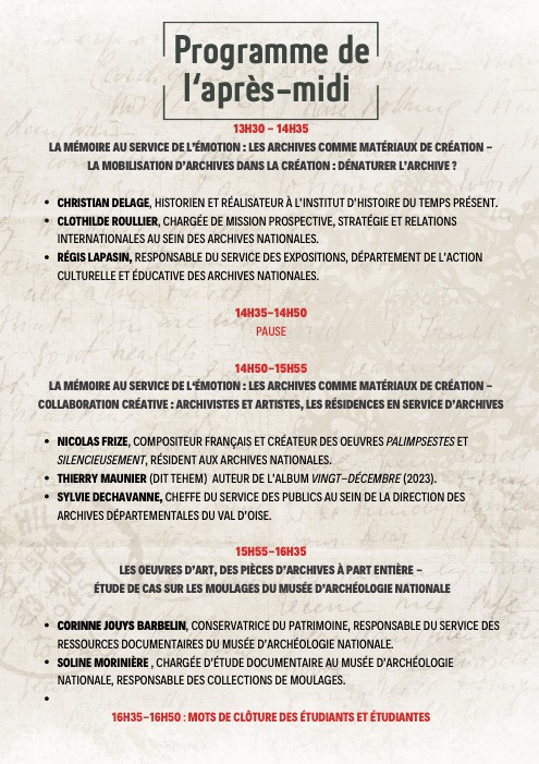 ⏳𝗝-7 : 𝗝𝗼𝘂𝗿𝗻𝗲́𝗲 𝗱'𝗲́𝘁𝘂𝗱𝗲  📅 
📣 𝘿𝙚𝙢𝙖𝙣𝙙𝙚𝙯 𝙡𝙚 𝙥𝙧𝙤𝙜𝙧𝙖𝙢𝙢𝙚 !!  📣 Retrouvez le 📃programme des interventions de la journée d'étude sur notre @Linktree (en description de nos comptes réseaux sociaux) !!  Illustration : ©️ by Canva.