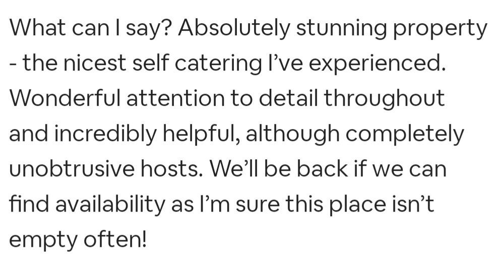 foel_r's tweet photo. Adborth gwesteion
Guest review
#welshholidaycottage #holiday #gwyliau #guestreview #Aberdaron #Uwchmynydd #selfcateringaccommodation https://t.co/IYjrg46zo6