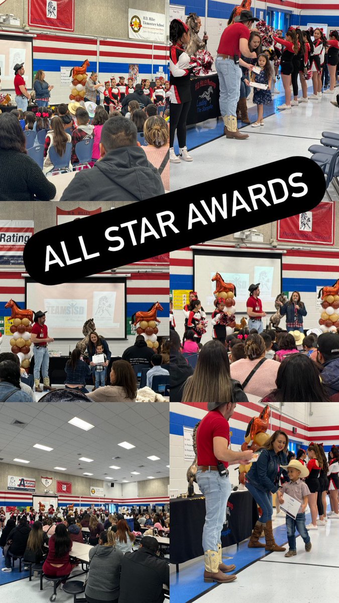 All Star Awards at HD Hilley! Celebrating our Mighty Mustangs! ⭐️ @SocorroISD @ssaucedo_HDHES @counselor_HDHES