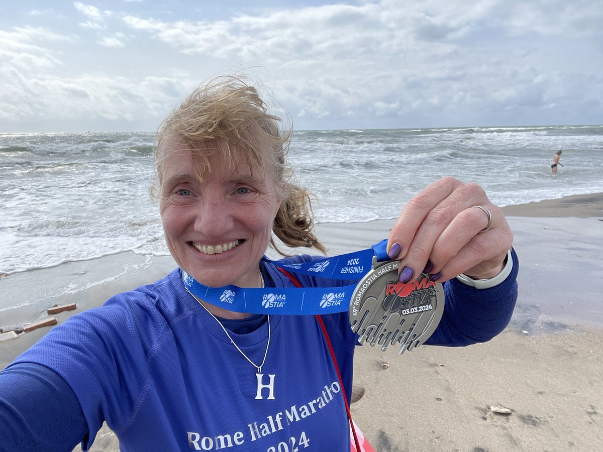 A run to the sea at Roma Ostia half marathon. Some uphills as well as down hills #nursesactive @ImperialPeople @NIHRCRN_NWLdn