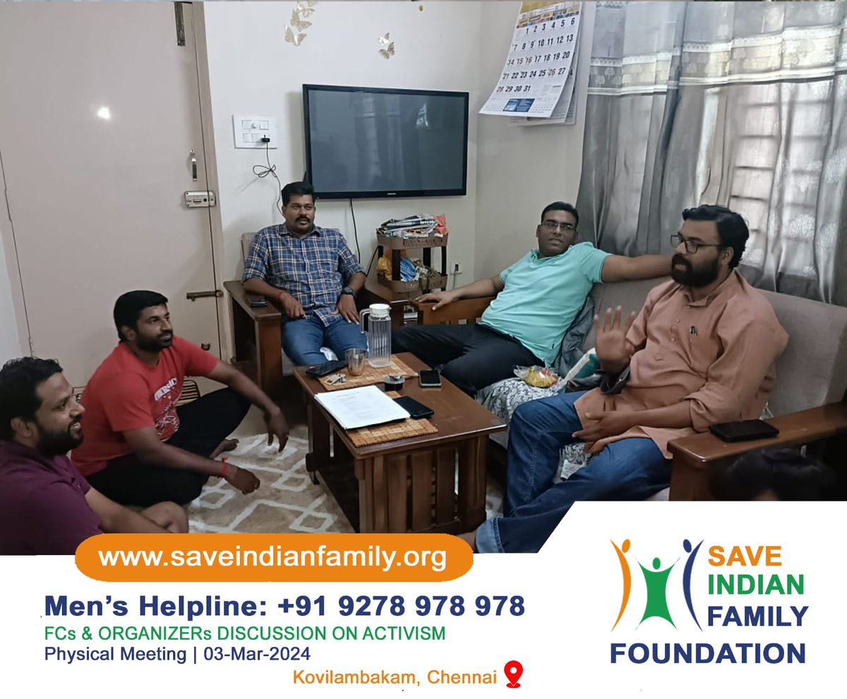 Save India Family Foundation
@realsiff Chennai FCs & Organizer's on 03-Mar-2024

#FalseCaseDay
#MarriageStrike
#SIFF #SaveIndianFamilyFoundation
#SIFFChennai