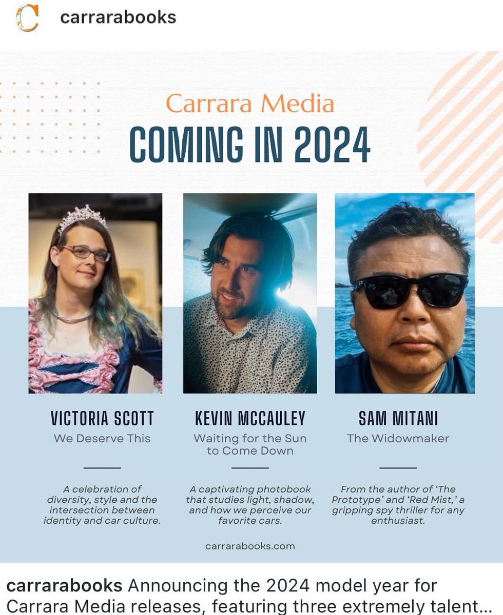 sammitani's tweet photo. Next and final novel of my trilogy, due out this fall. Thank you @carraramedia
#novels #books #thriller #fiction #literature #bookstoread https://t.co/gCZpLzxWzS