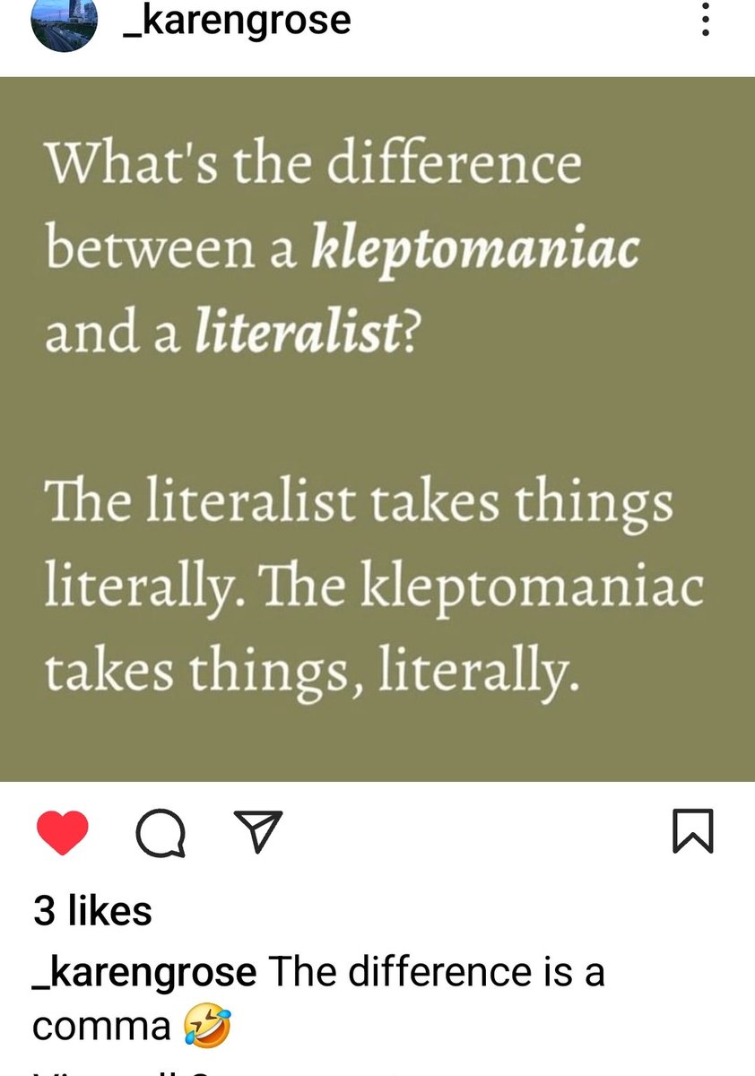 kraekerc's tweet image. #teachertwitter #teachersoftwitter #punctuationmatters @kgrose2 😅💕 #writerscommunity #writersoftwitter