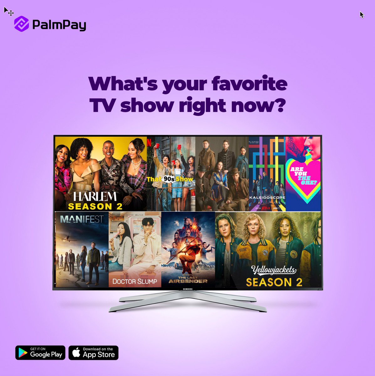Calling all TV lovers! 

We want to know: What's capturing your attention on the small screen lately? 

Share your top picks in the comment section. 

Keep up to date with your favorite shows by paying for your subscriptions on the PalmPay app.

Download now: