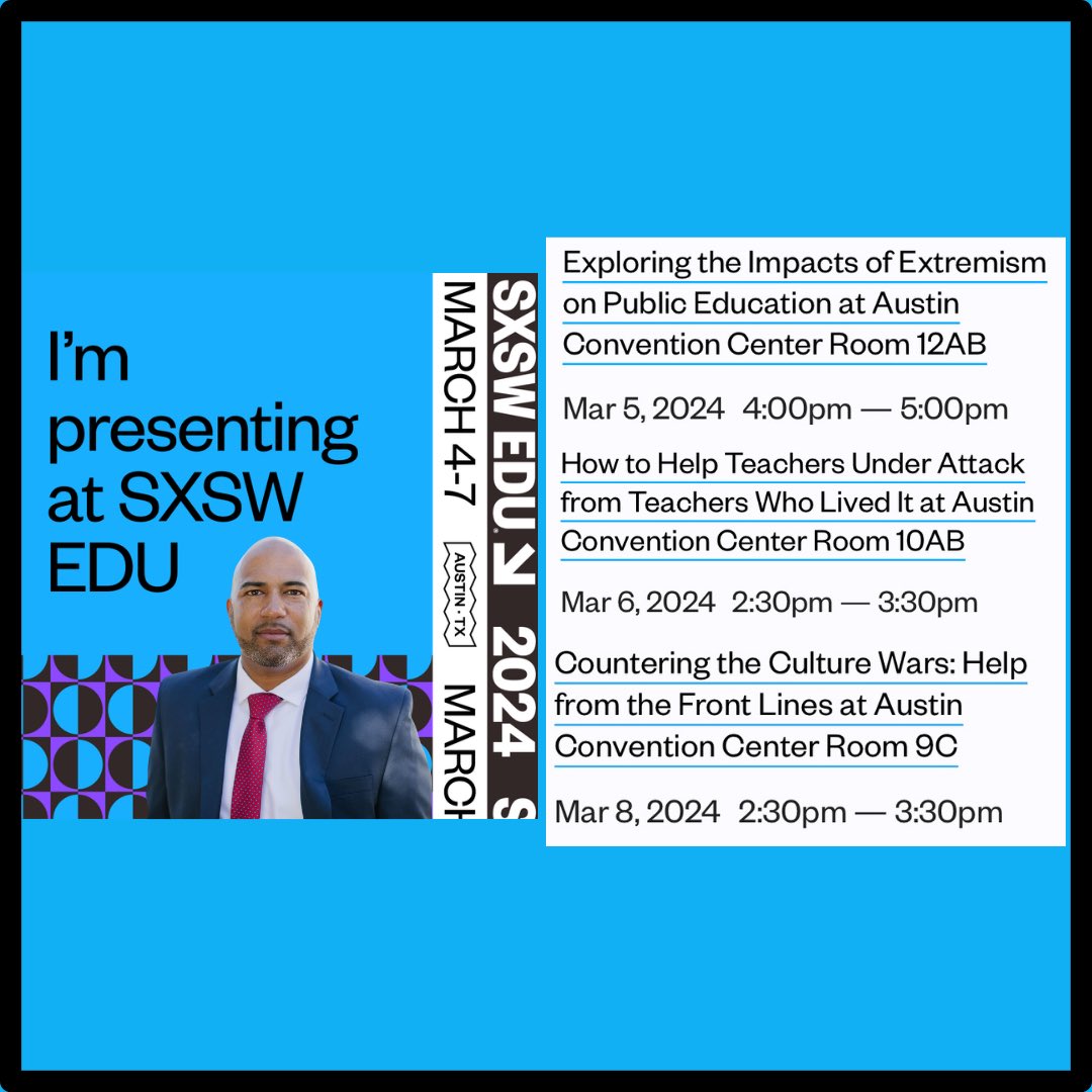 Looking forward to the week ahead with dynamic gamechangers in the world of education! 

Will I see you there? #sxsw #sxswedu #education #teachersofinstagram #bookbans #crtbogeyman #freedomtolearn