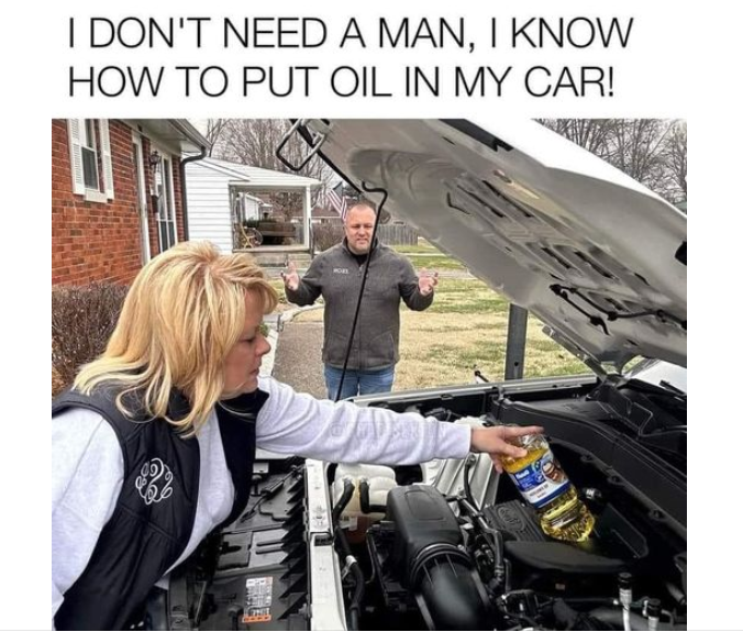 KBeeY007's tweet photo. I need a chick whos gonna put oil in my car #oil #oilchange #car #girl #lol https://t.co/P3DaMqc5Dx