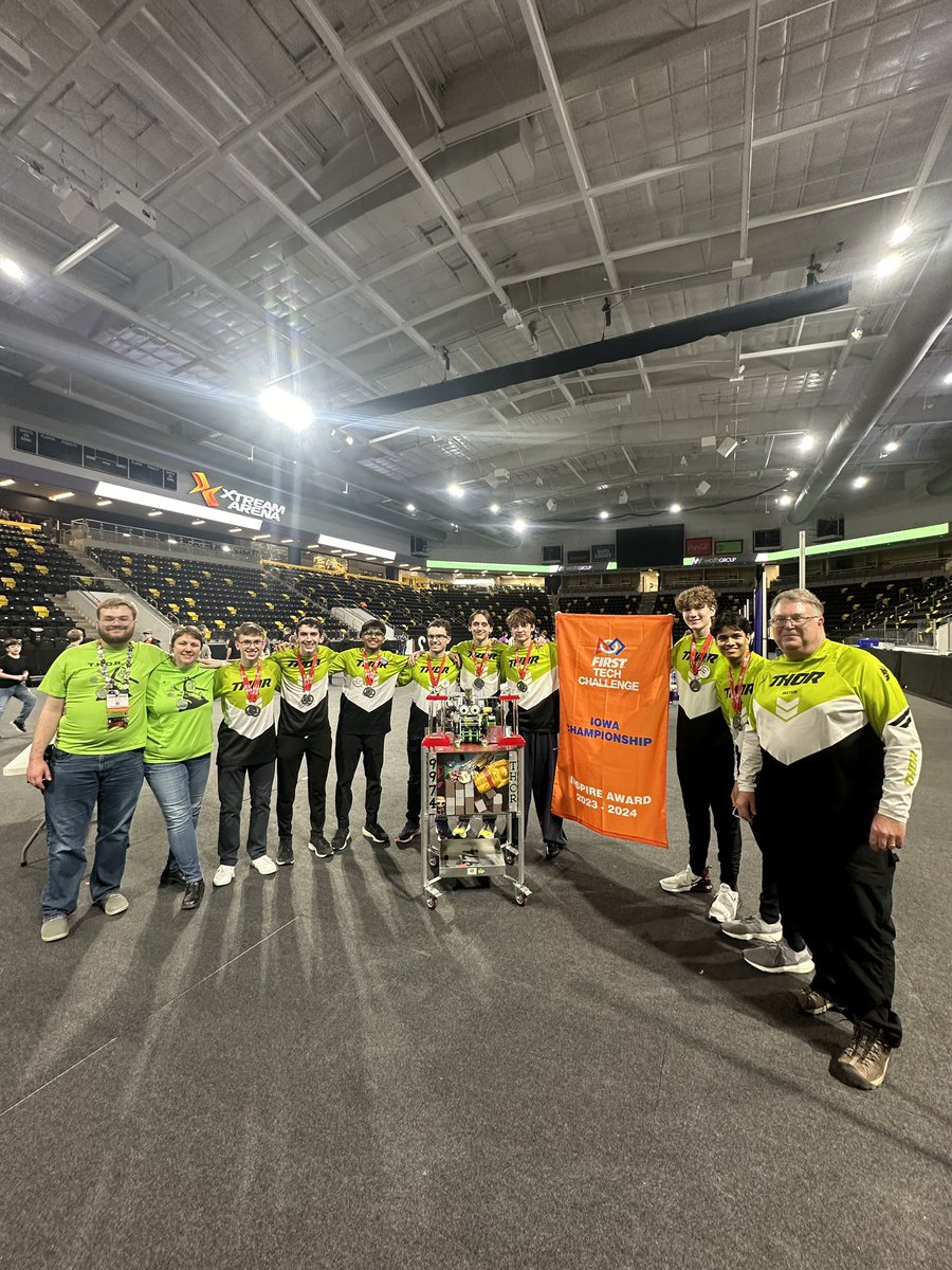 Great day at IA Champs!  WAC and Inspire!  Next stop - Houston!! Thanks <a href="/EHS_STEM/">EHS STEM & Robotics</a> and <a href="/BotsFtc/">Shell Bots FTC</a> for joining our alliance! Thank you <a href="/JohnDeere/">John Deere USA</a> @ghaasfoundation <a href="/CollinsAero/">Collins Aerospace</a>  #JDInspire #morethanrobots