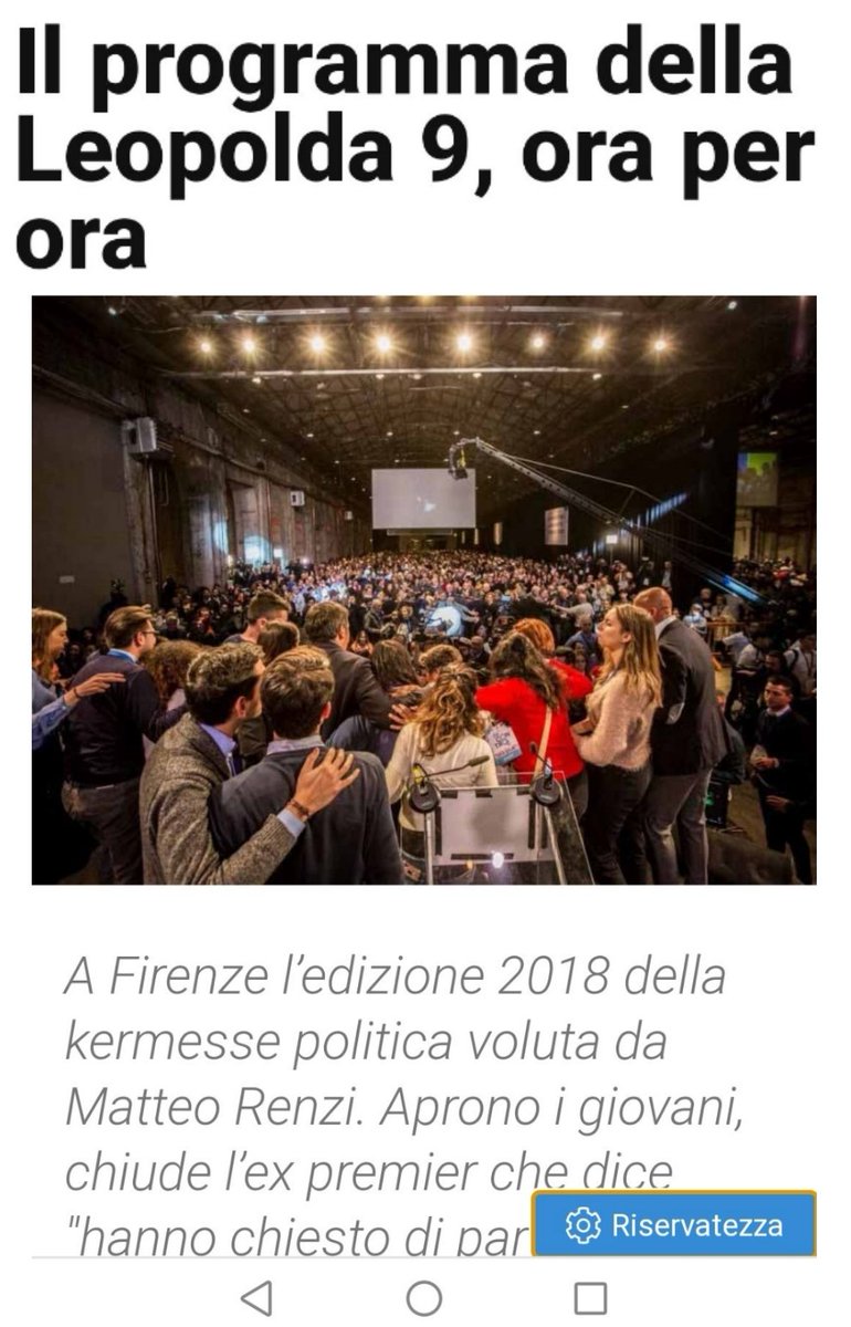 @GianniLilly Avete capito perché sono al 2%?
Mentono spudoratamente spacciano una foto del 2018 alla Leopolda per una attuale