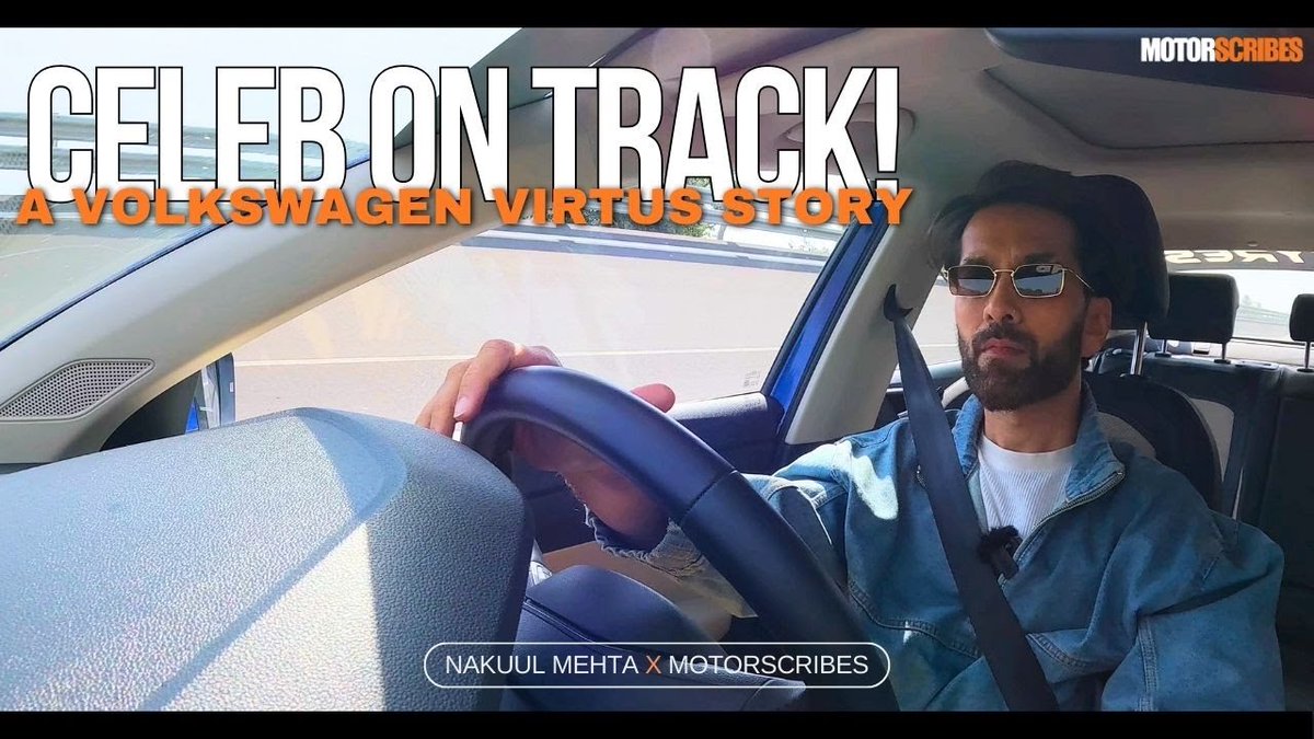 📹 • 'Nakuul Mehta Sets a Personal Speed Record In The Volkswagen Virtus!' | @motorscribesind ->youtu.be/iQ_hotxFd6Y?si… | #NakuulMehta |