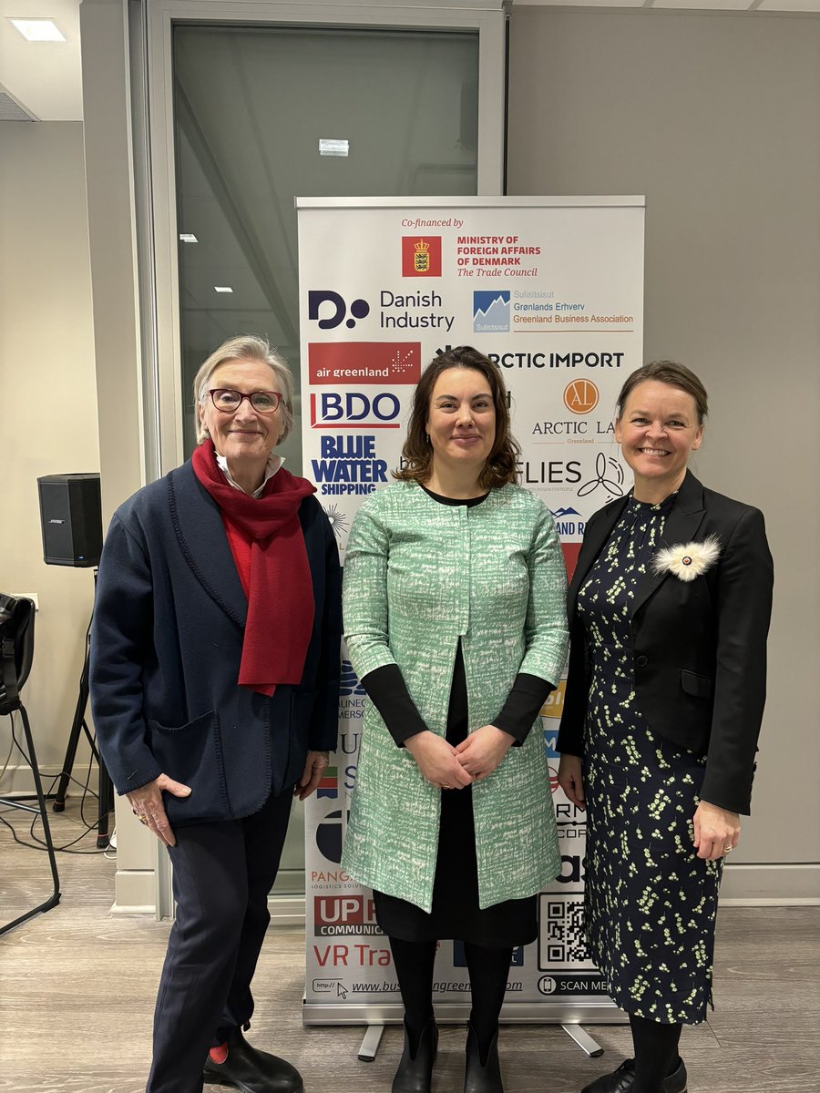 Great kick-off event this morning for the Business in Greenland delegation. Thank you to Minister Nathanielsen, <a href="/ShiffmanRuben/">Ruben Shiffman</a>, @Bo_lidegaard, @JornaKerstin and Whitney Lackenbauer for providing interesting perspectives on the partnership between EU and Greenland. I hope to see