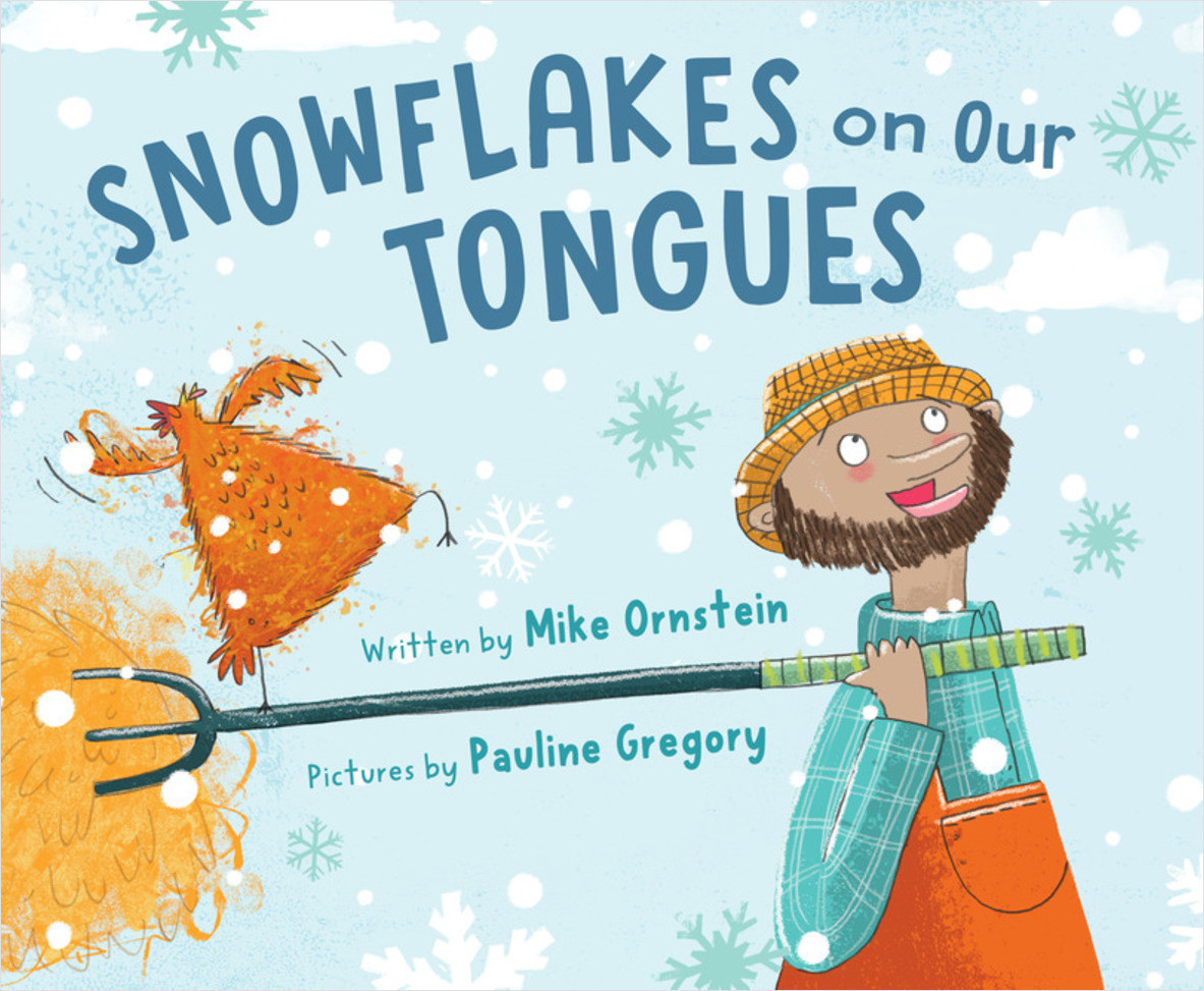 When cold weather arrives on Farmer Pumpernickel’s farm, his animals get a little wacky! They prance, dance, and kick up their hooves as the snow falls. Check out these barnyard shenanigans in “Snowflakes on Our Tongues” by Mike Ornstein & @PG_Illustration rb.gy/zl66a2