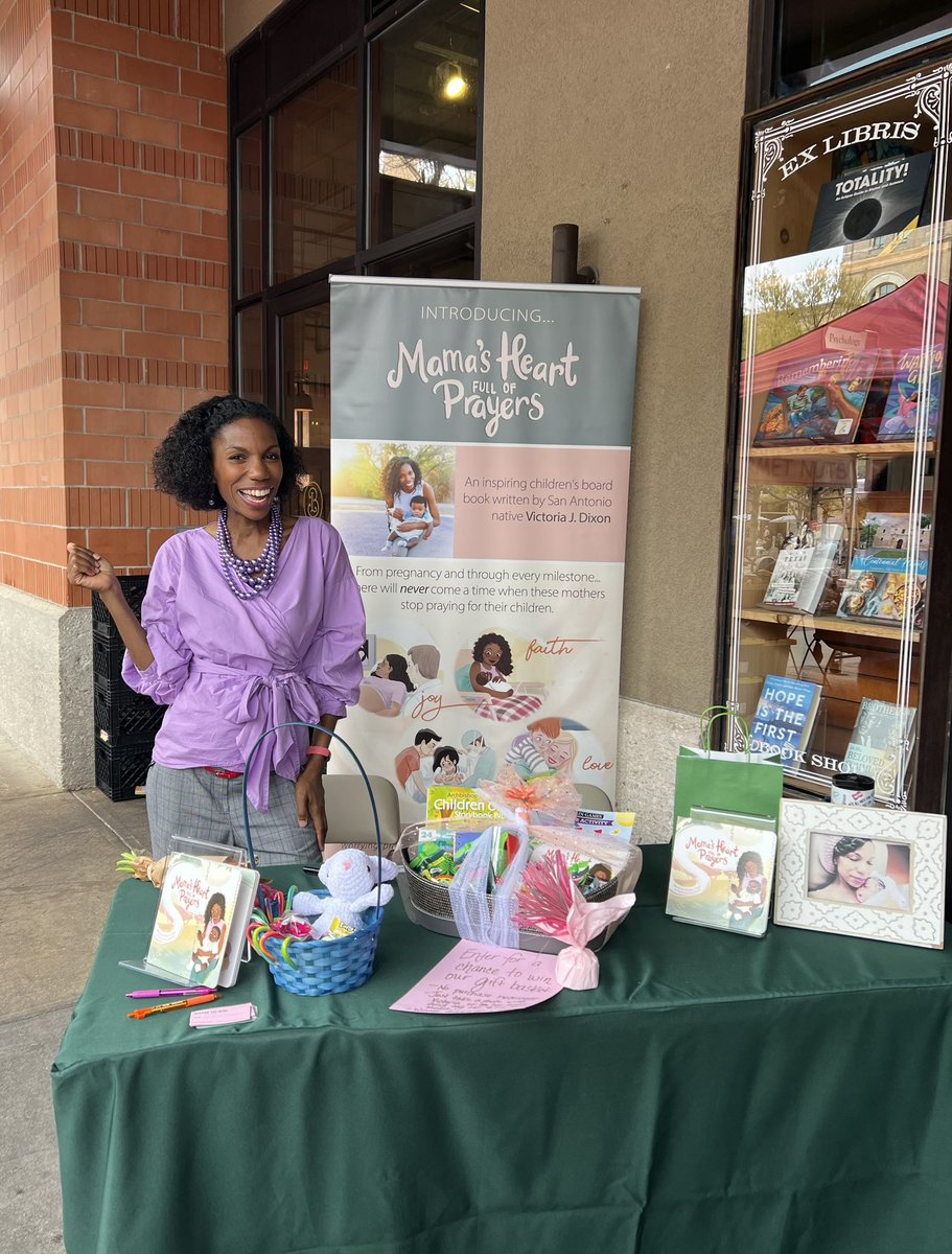 Congratulations to Forester’s Math Specialist, Victoria J Dixon, on the release of her book, “Mama’s Heart Full of Prayers” & her book signing today at The Twig Book Shop. We are so proud of you Victoria! 🐉 ❤️@NISD, @NISDElemMath @NISDLib