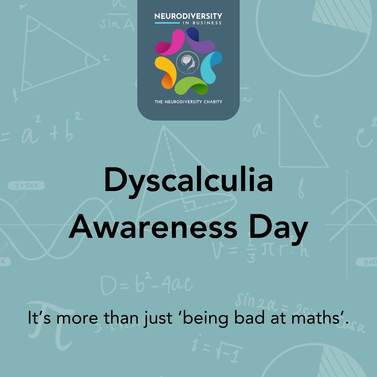 Today is Dyscalculia Awareness Day. The best way to understand is to hear about it firsthand. Check out this article from one of our volunteers on her experience with dyscalculia: bit.ly/3ThLeGG #Neurodiversity #NeurodiversityInBusiness #TeamNiB