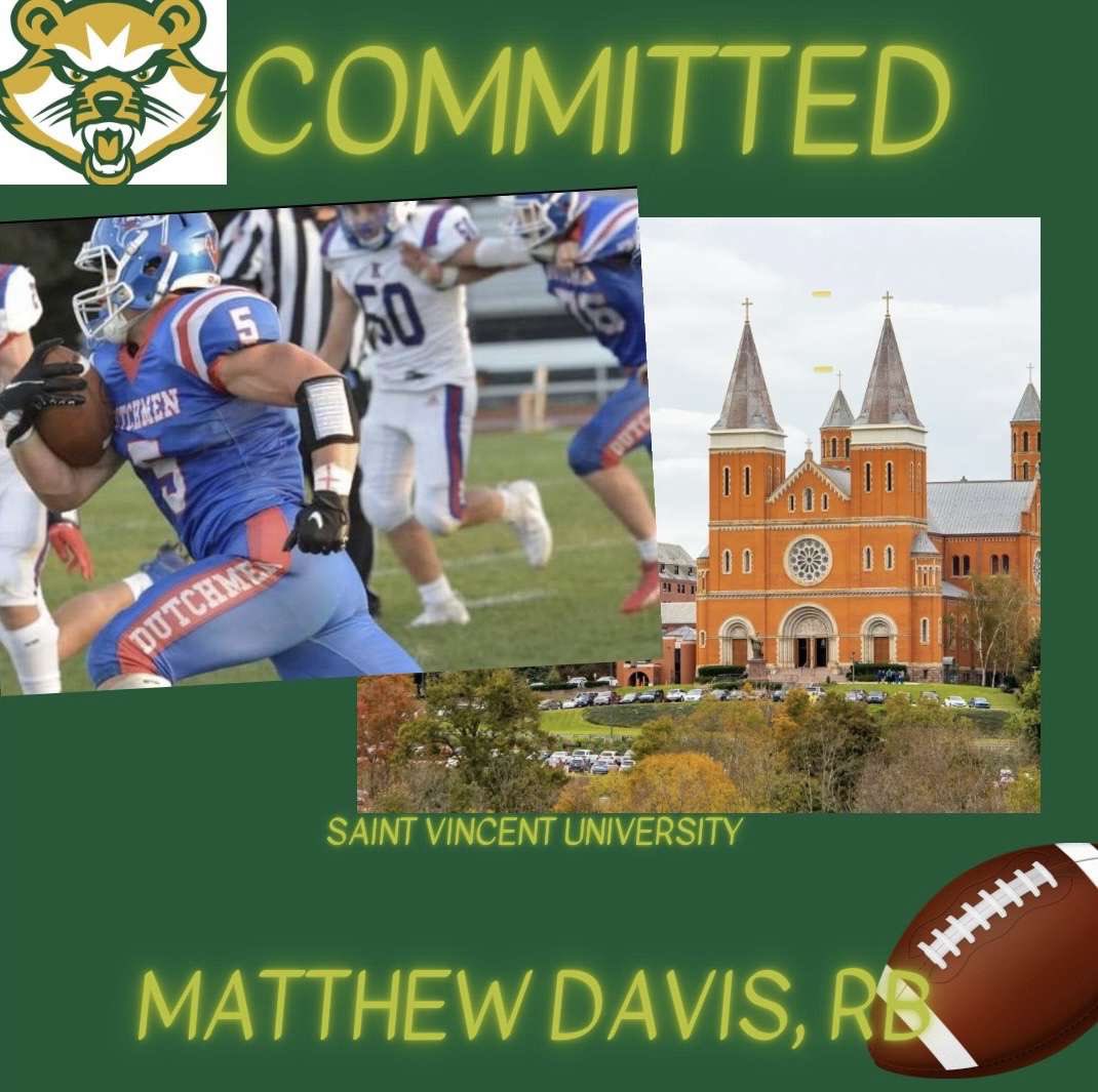 Through lots of prayer and thinking, I’m glad to call St. Vincent college my next home!@OLCoachCorrado <a href="/CoachSmetanka/">Aaron Smetanka</a> <a href="/coachlondonIII/">Samuel London</a> <a href="/CoachJB1968/">CoachJB John Bell</a> @SVC_Football <a href="/ChrisDworek/">Chris Dworek</a>