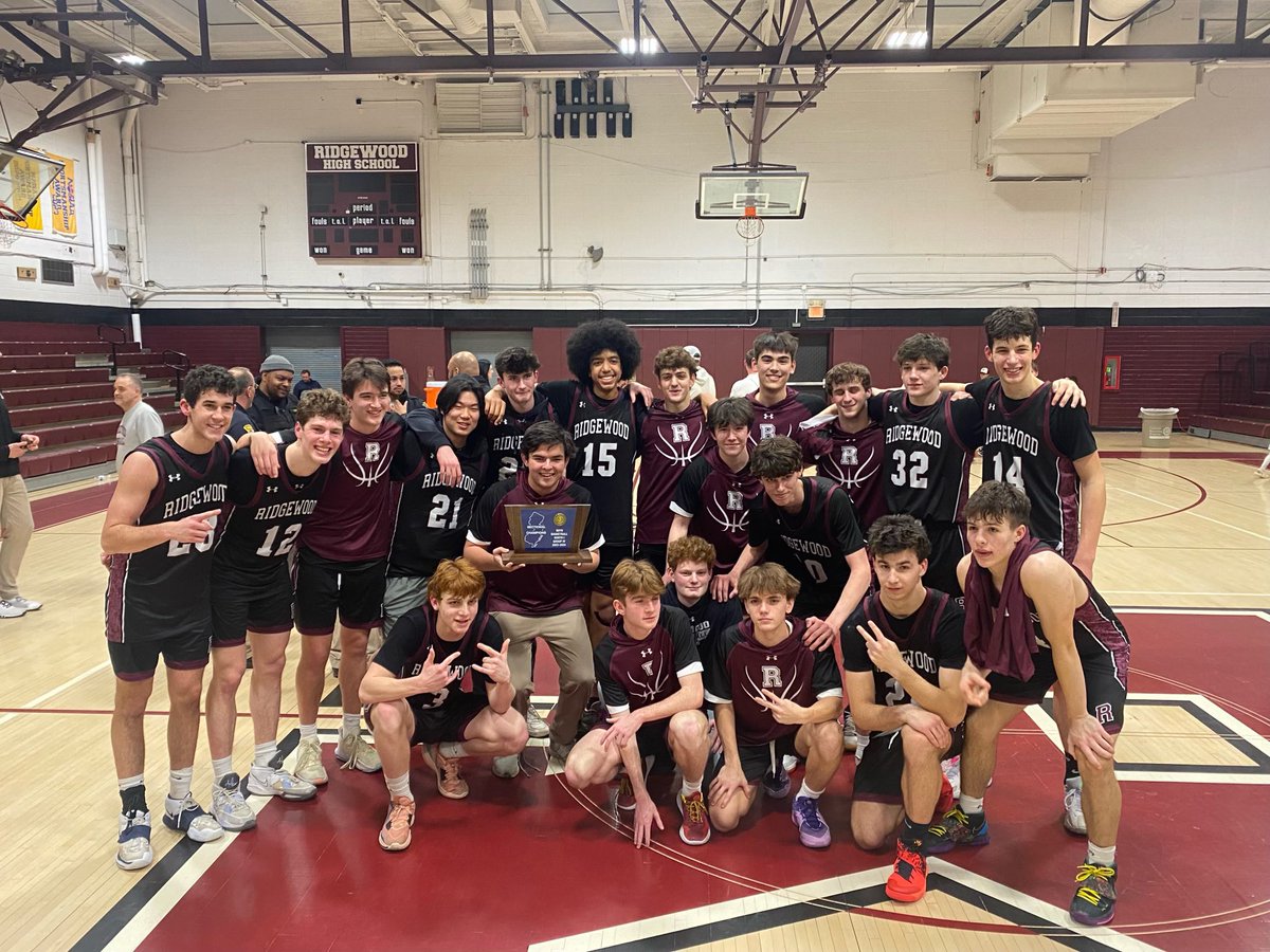 So very proud of this team…. Section Champs!!!! Go Ridgewood!