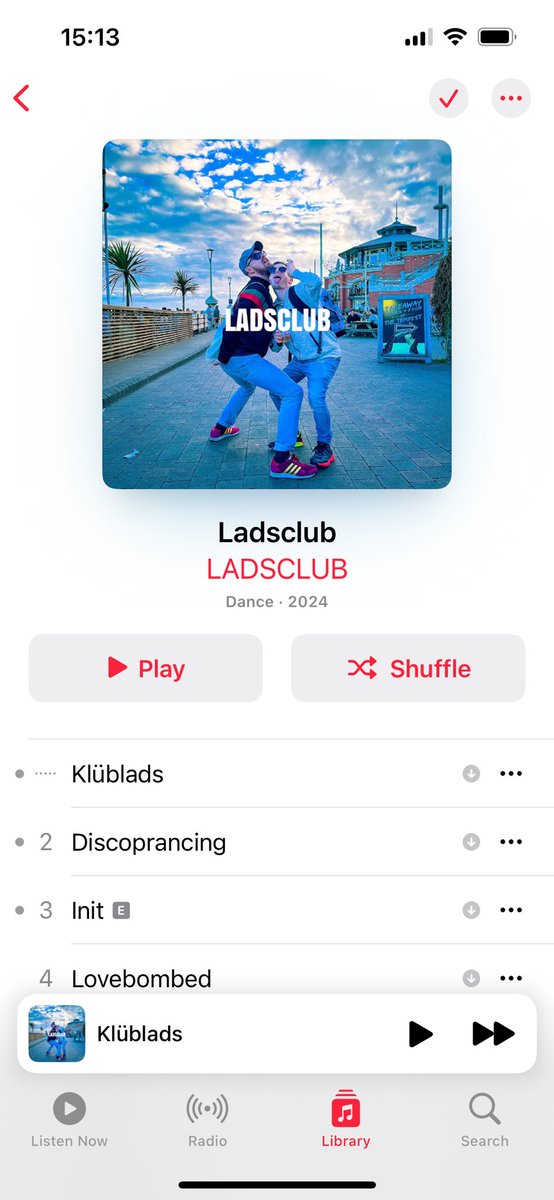 Super_Dita13's tweet photo. Blasting this through my pods on the way to work &amp; appreciated even more, sounds better every time 🔥🔥 #LadsClub https://t.co/uVJyVFcqML