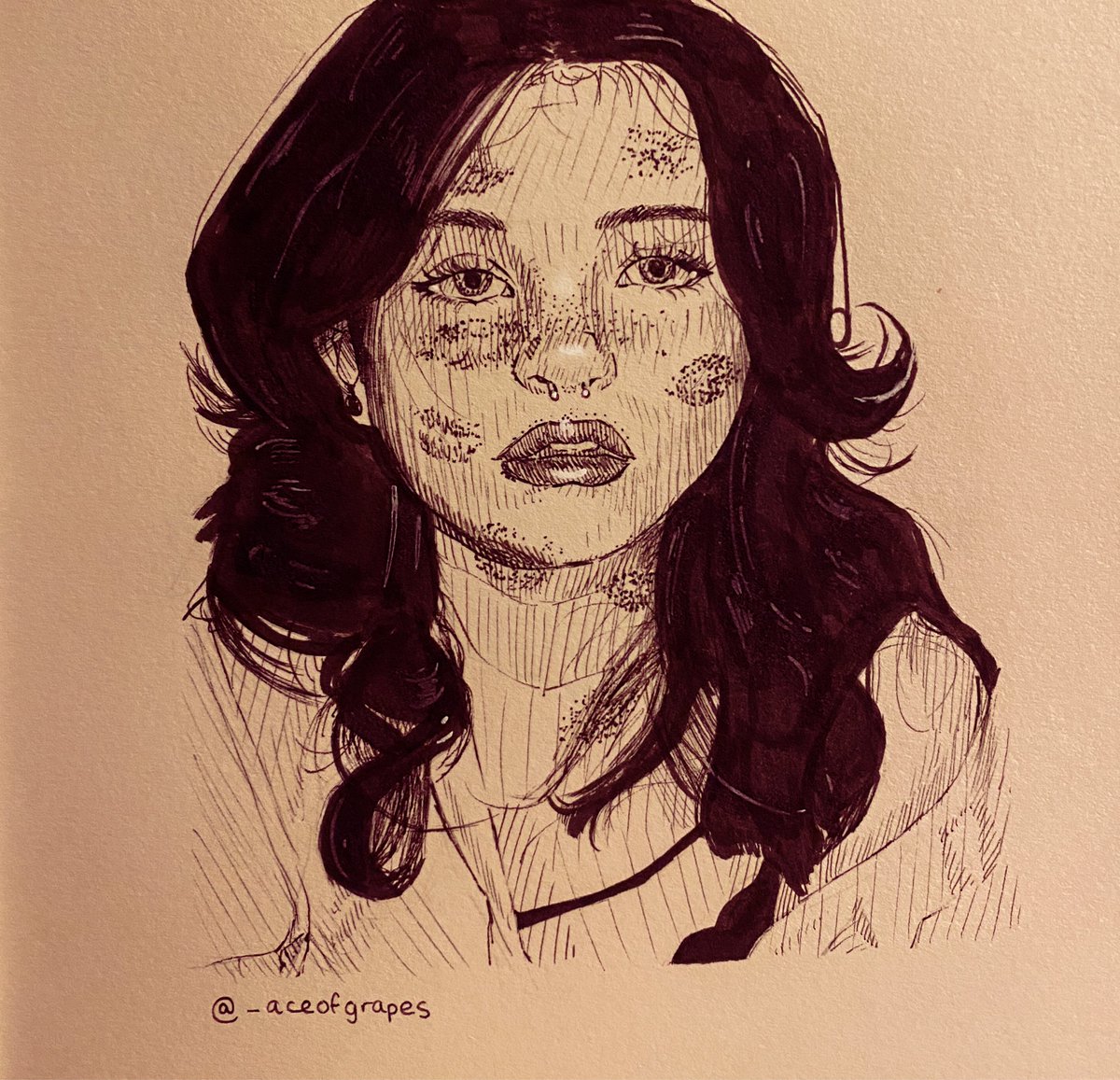 _aceofgrapes's tweet photo. Portrait study of @caitibugzzout on Valentine’s <3 

#caitibugzzfanart #caitibugzz

{ rts appreciated :)) } https://t.co/I14uILQX5f
