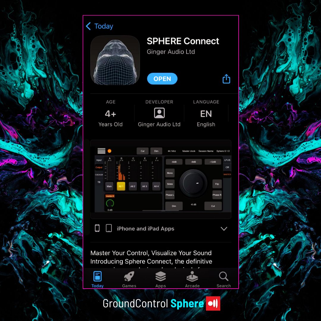 GingerAudioUK's tweet image. SPHERE Connect - Now Free on the App Store!  

Download Sphere Connect now &amp;amp; redefine your control room experience with unmatched precision and insight:
apps.apple.com/il/app/sphere-…… 

#GroundControlSphere #Sphere #sphereconnect #AudioSetup #appstore